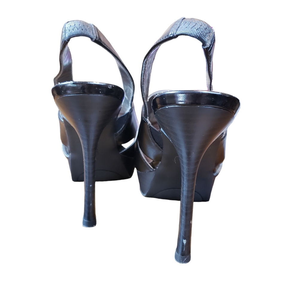 Nine & Co Black Slip-on Heels - Picture 8 of 9